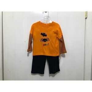NWT NURSERY RHYME 2 PIECE Halloween "Boo" Pants and Top SZ 3/6 Months